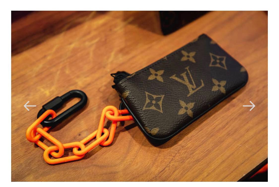 Louis Vuitton Virgil Abloh SS19 Chain Coin Pouch, Luxury, Bags & Wallets, Wallets on Carousell