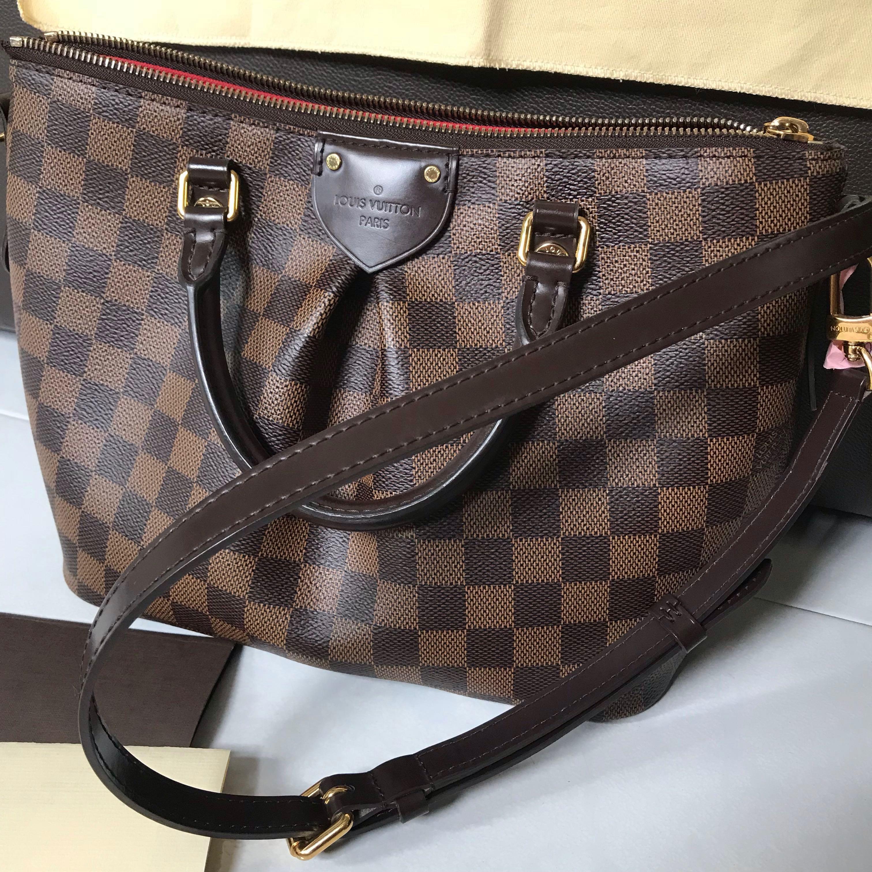Authentic Louis Vuitton Siena PM Damier Ebene, Luxury, Bags & Wallets on  Carousell