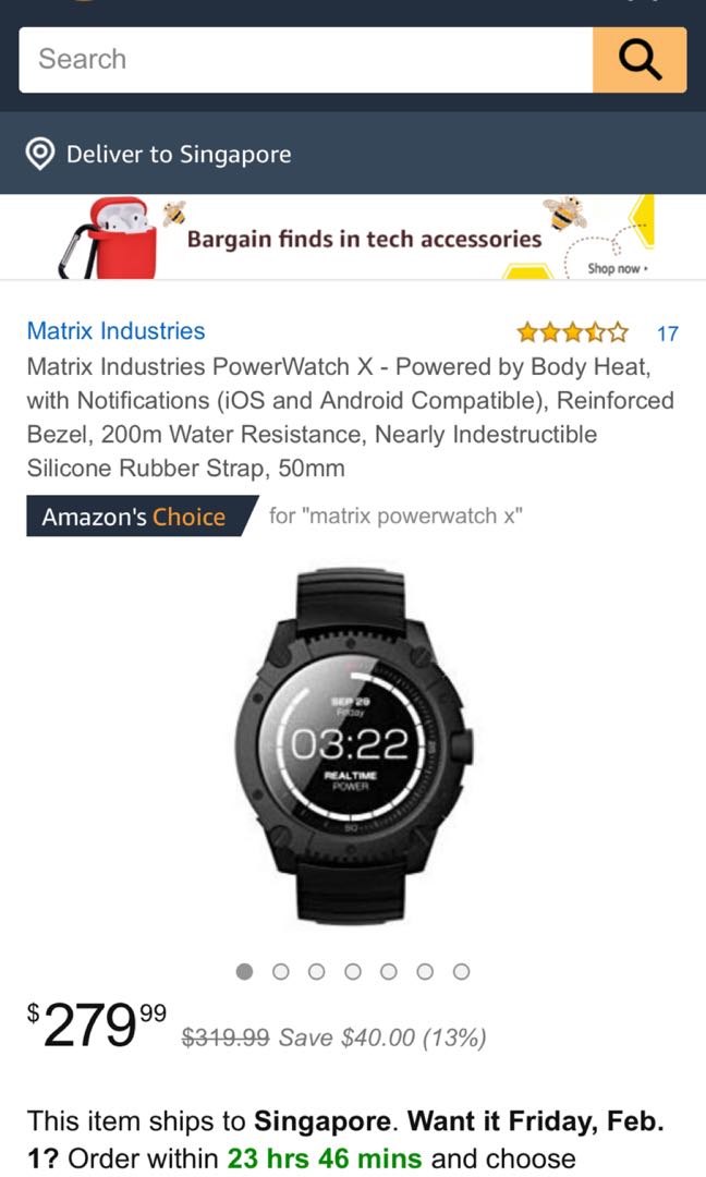 Matrix industries powerwatch best sale x