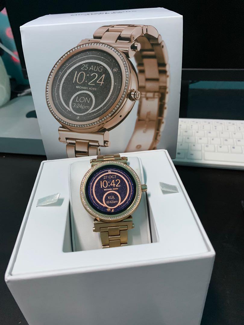 Mk sofie smartwatch outlet rose gold
