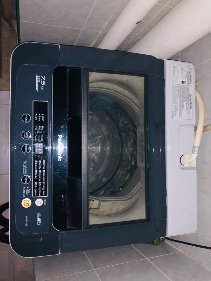 PANASONIC ECOAQUABEAT 7.5KG FULLY AUTOMATIC WASHING MACHINE, Health