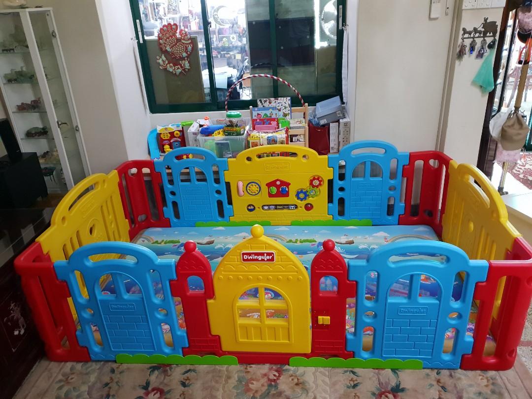 Playpen Dwinguler Castle Play Yard Babies Kids Toys Walkers
