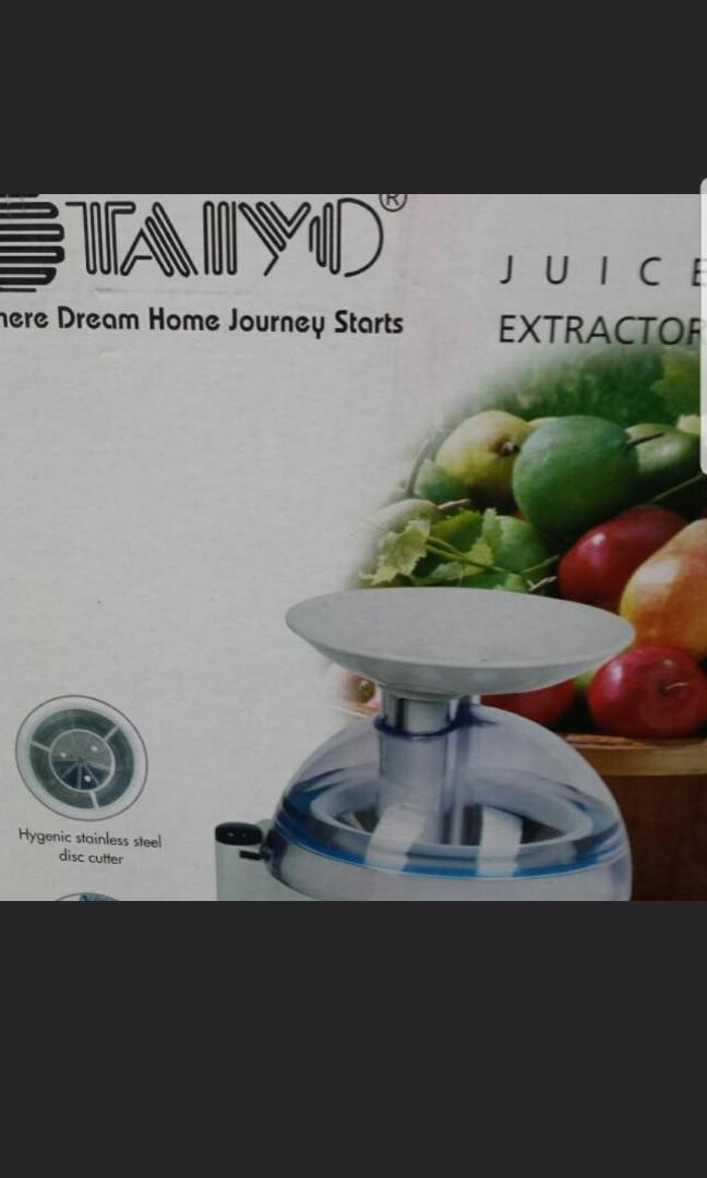 Taiyo juice extractor, TV & Home Appliances, Kitchen Appliances