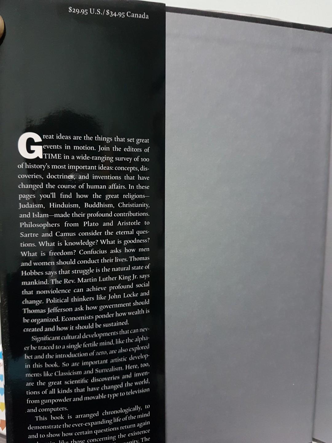 Time 100 Ideas That Changed the World Book, Hobbies & Toys, Books & Magazines, Assessment Books