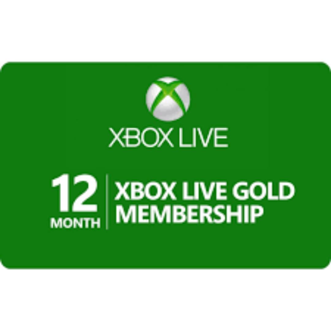 Xbox Live 12-Month Membership