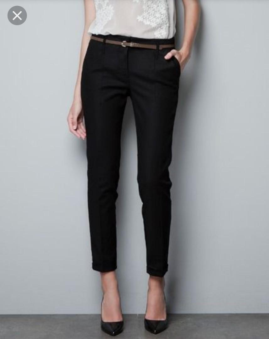 Zara high waist pants ankle length | High waisted pants, Zara, High waisted