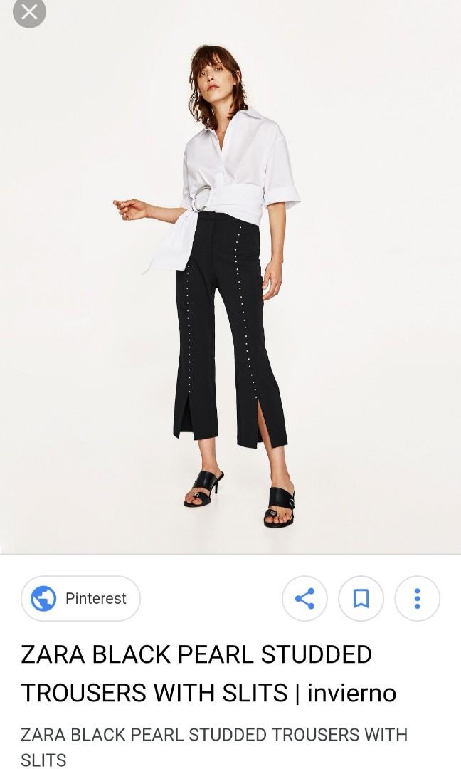 Pearl pants zara deals