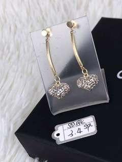 18k gold earrings