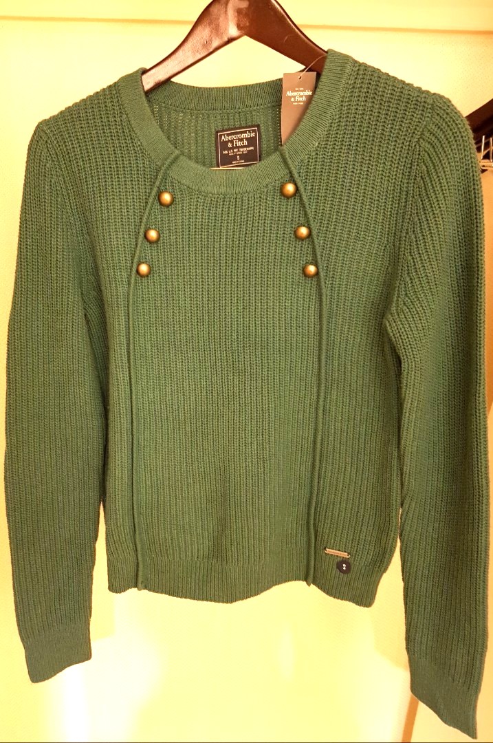 abercrombie green sweater