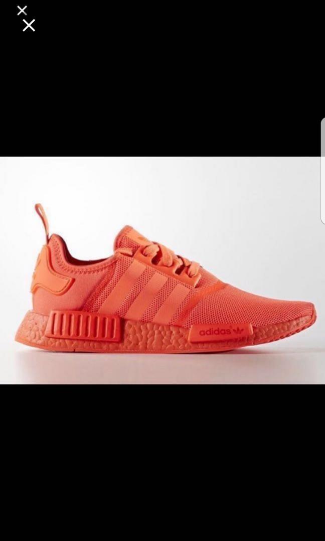 Adidas NMD R1 Solar Red Men s Fashion Footwear Sneakers on Carousell