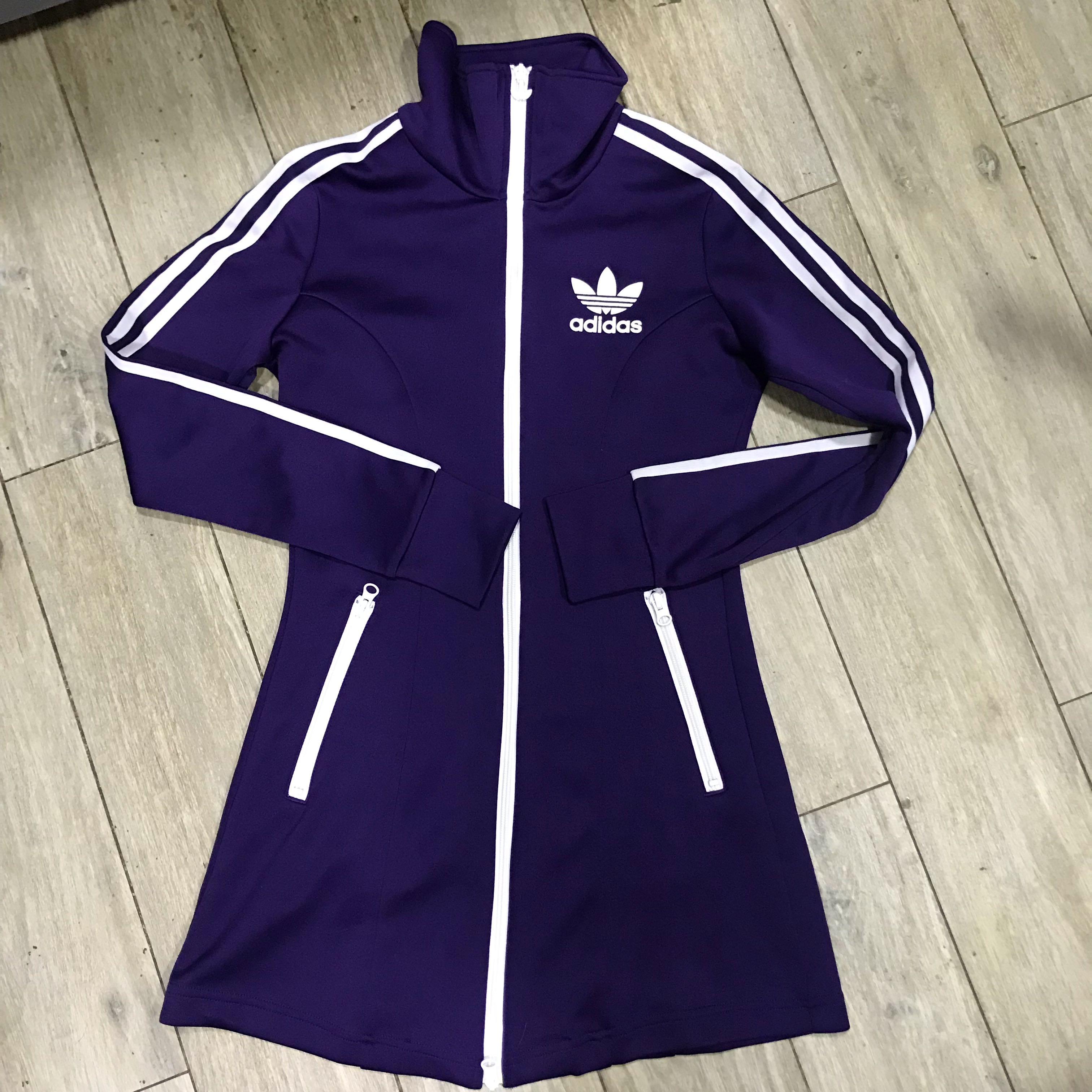 adidas purple jacket womens