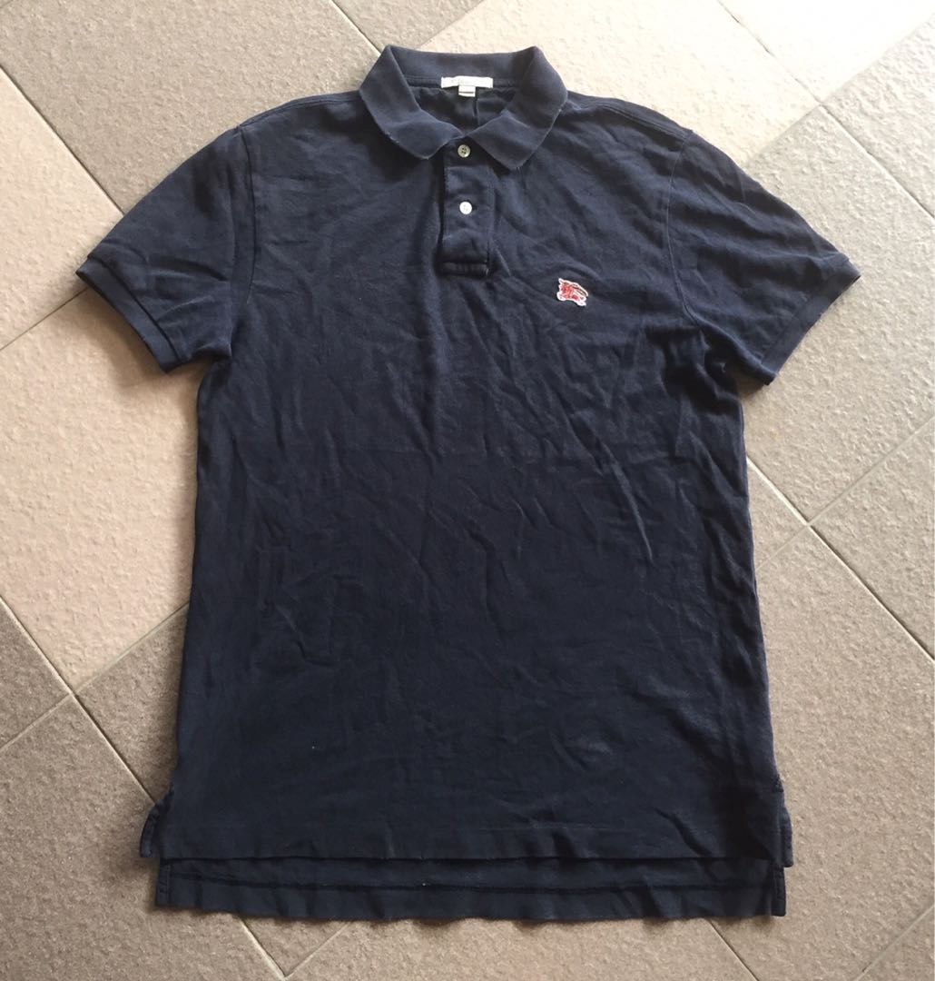 Authentic Burberry dark blue shirt made in peru, Men's Fashion, Tops &  Sets, Tshirts & Polo Shirts on Carousell