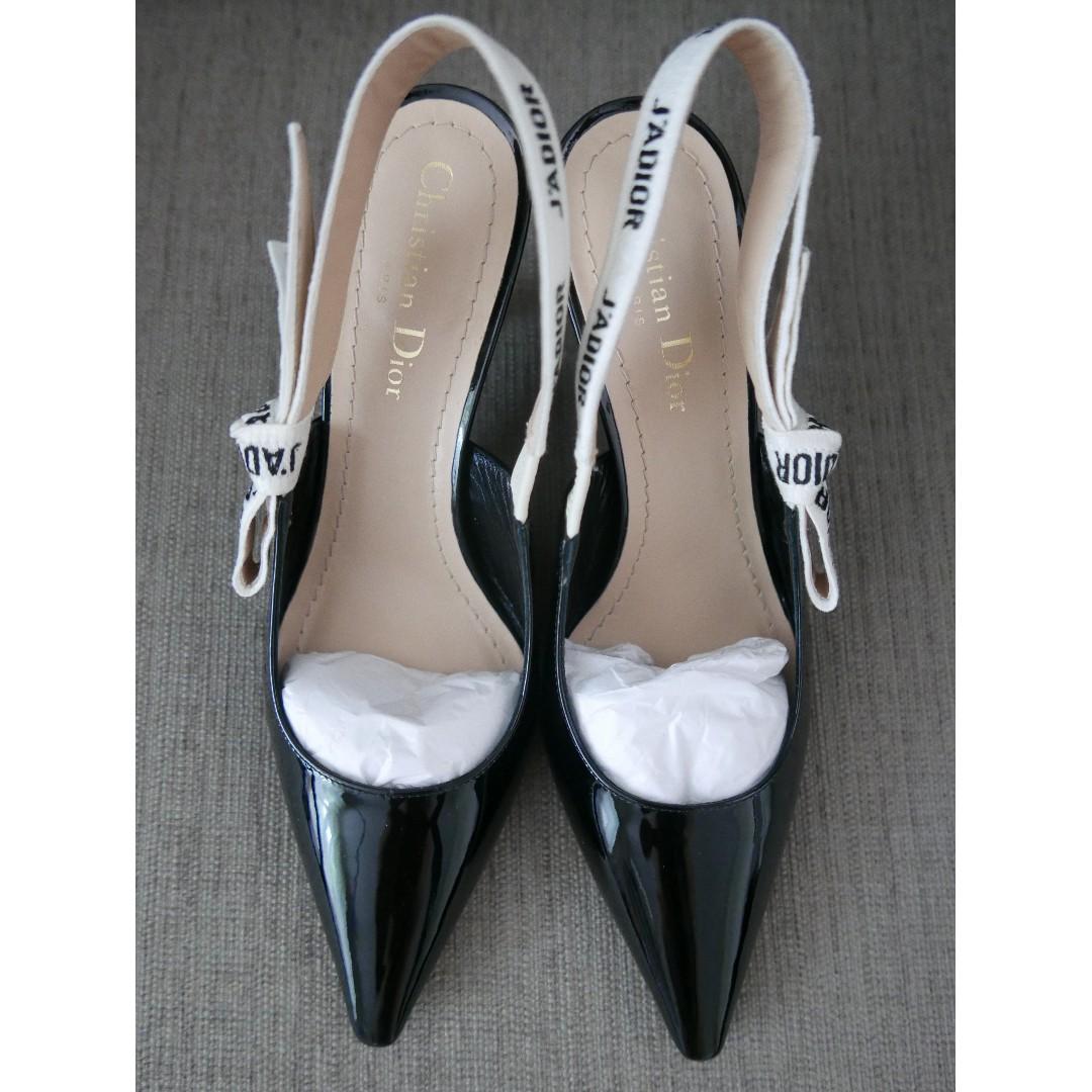 dior ribbon slingback