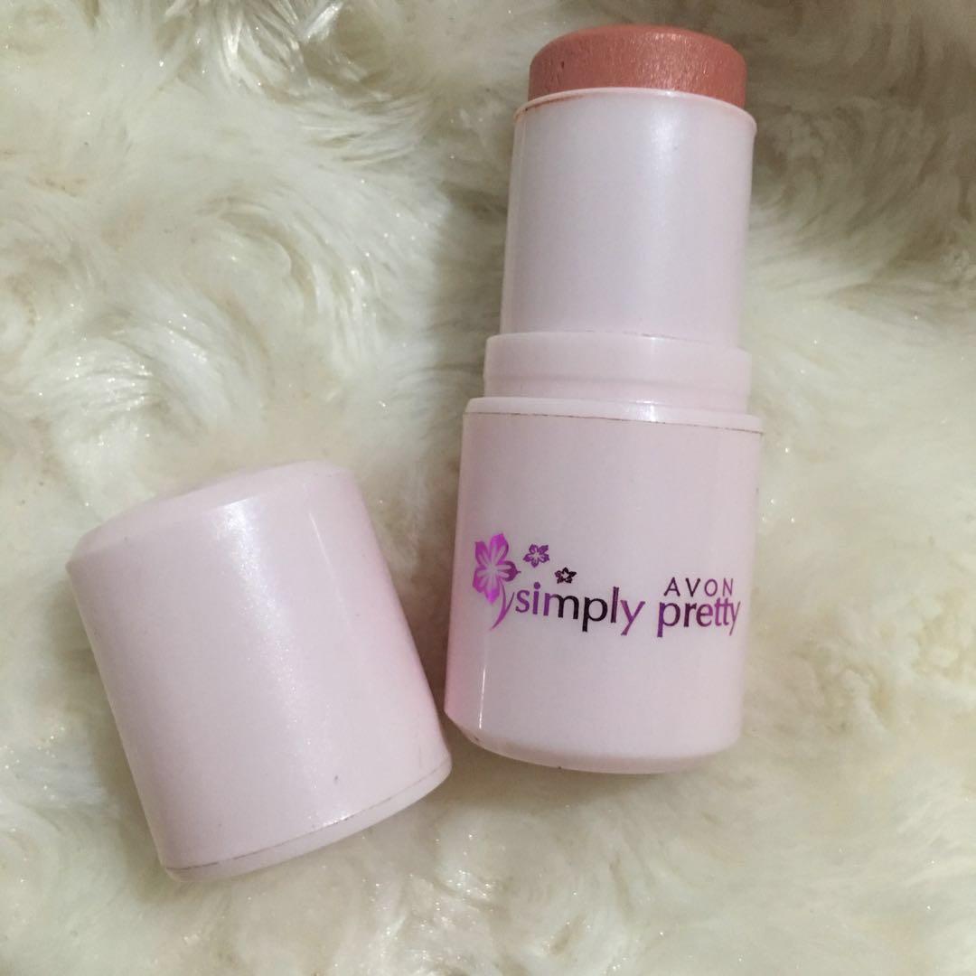 Avon Simply Pretty Blush Stick Peachy Glow, Beauty & Personal Care