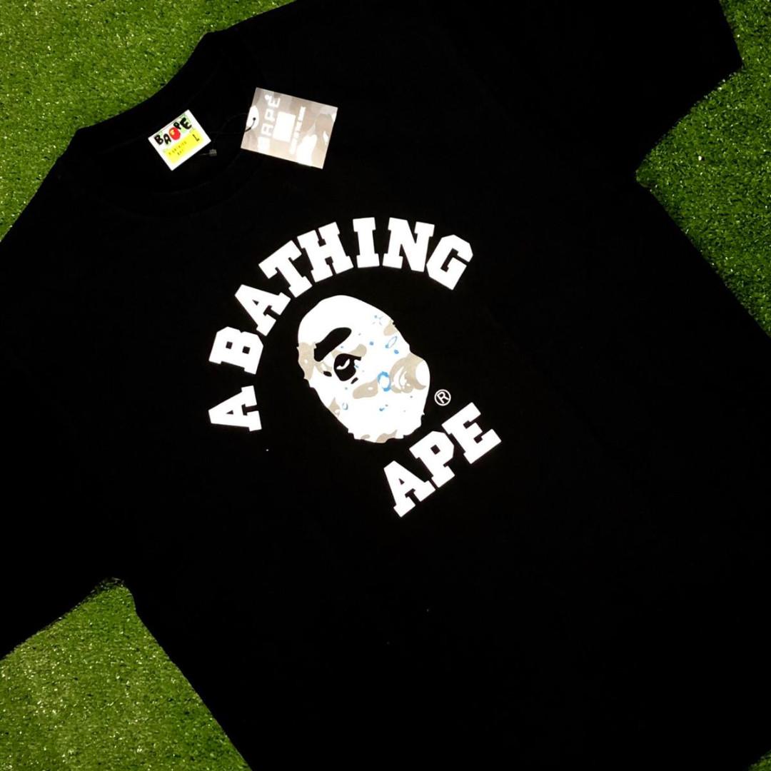 Bape Space Camo College Tee Men s Fashion Tops Sets Tshirts Polo Shirts on Carousell