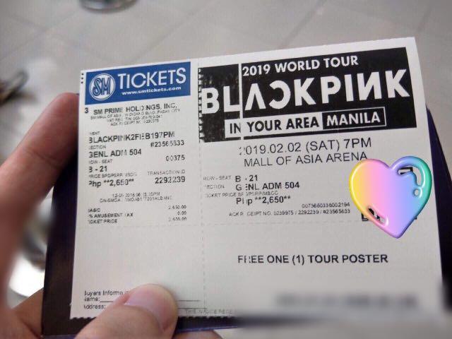 Blackpink 2019 World Tour Tickets Vouchers Event Tickets On Carousell