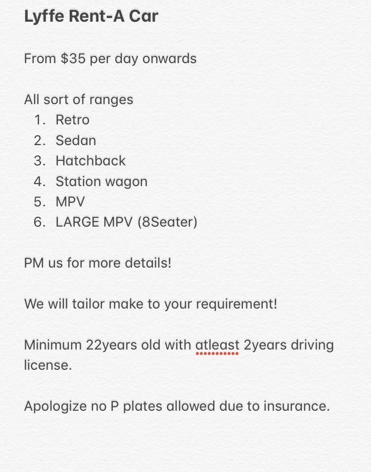 Budget Car Rental 2019 Cars Vehicle Rentals On Carousell