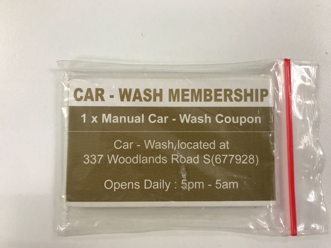 Car Wash Mbership 337 Woodlands Rd S 677928 Entertainment