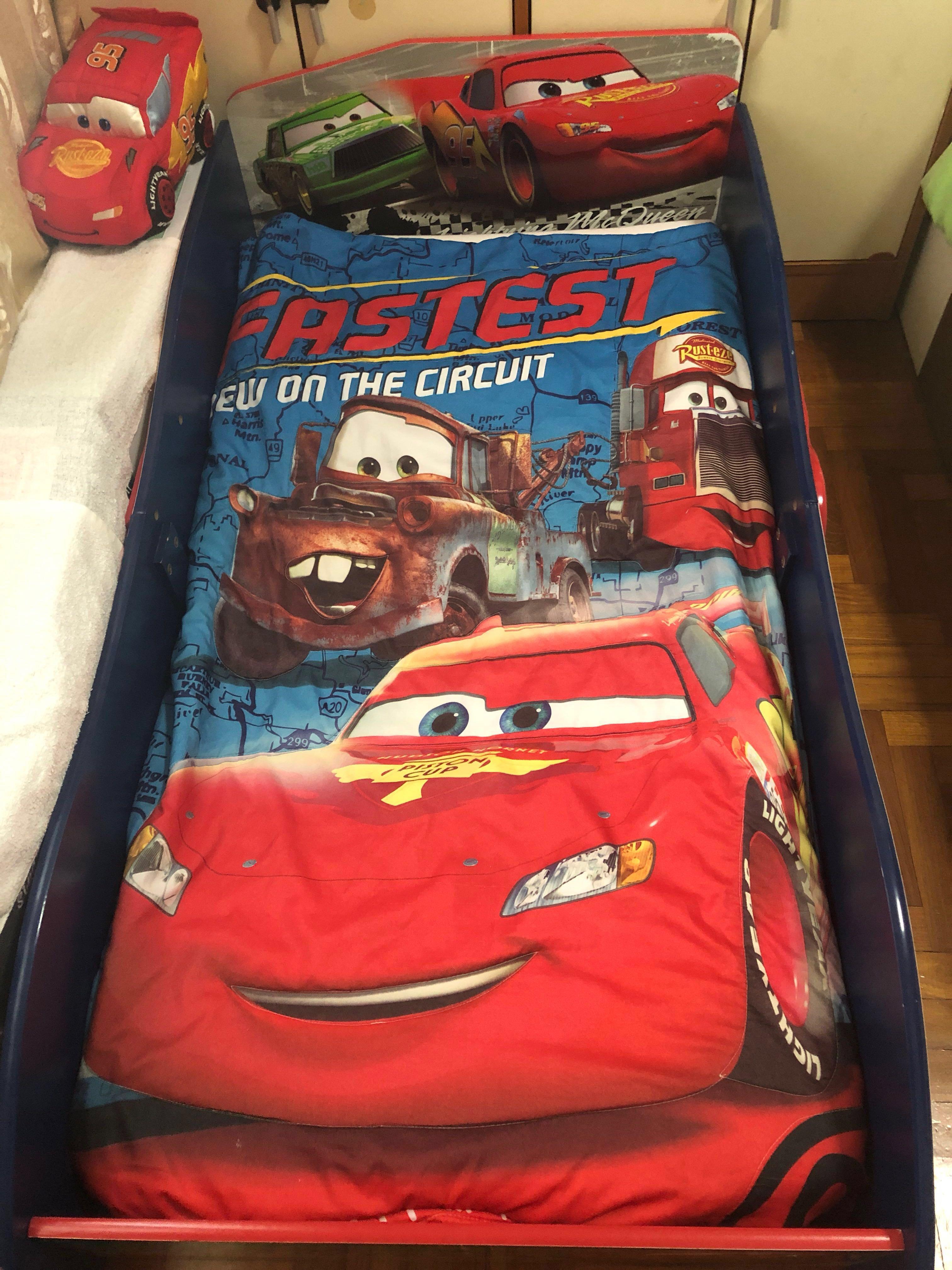 Cars Toddler Bed Lightning McQueen Car Bed, Babies & Kids, Baby