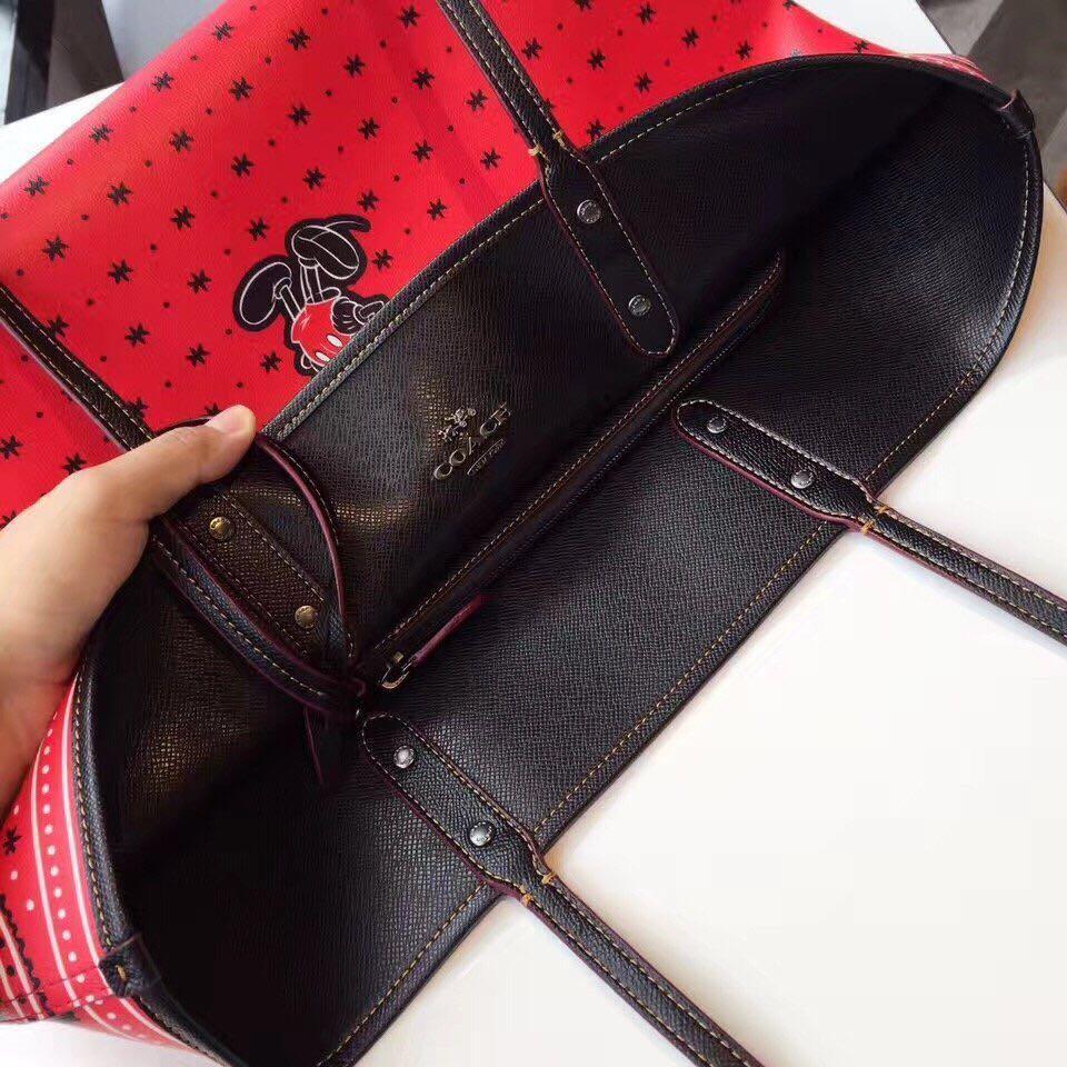 coach 59376 限量款 disney mickey 米奇米老鼠 购物袋 托特包 双面用