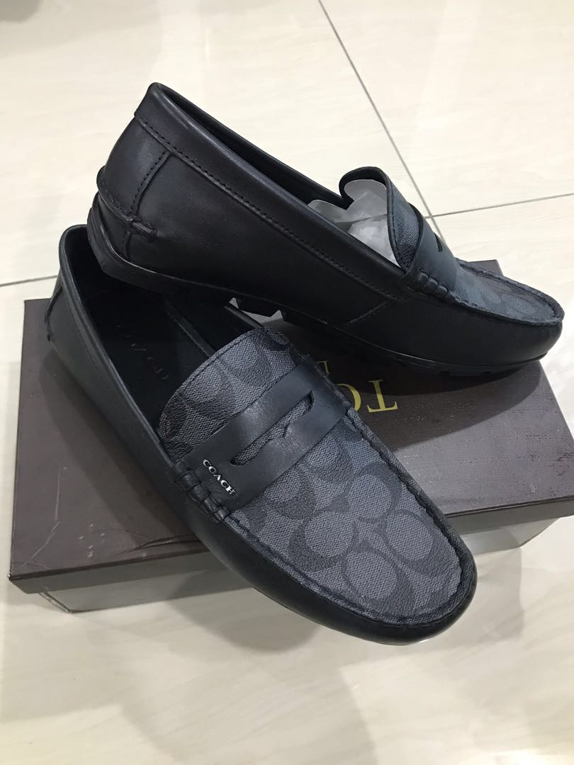 Coach best sale leather moccasins