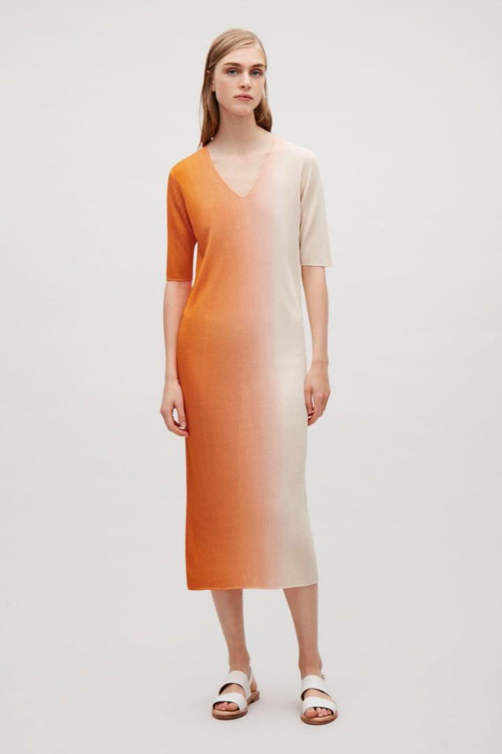 cos orange dress