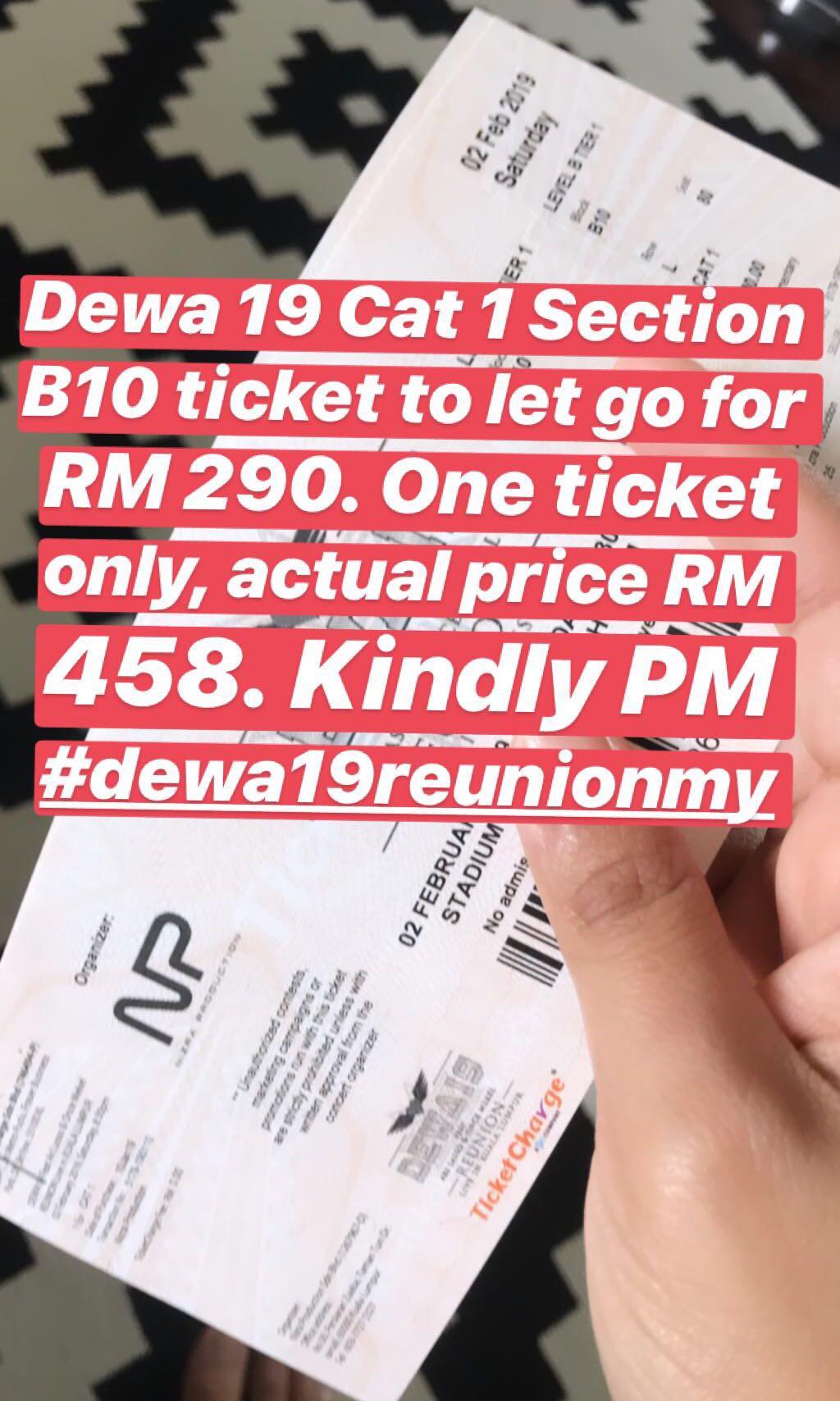 Dewa 19 Reunion My Tickets Vouchers Event Tickets On Carousell