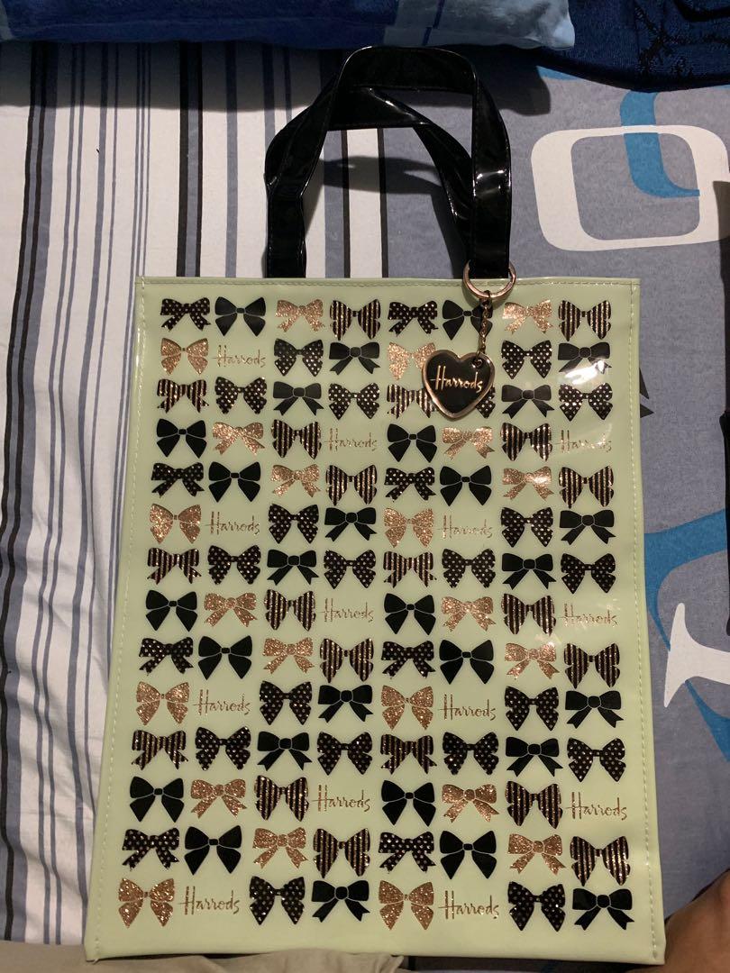 Harrods Glitter Bow Shopper bag