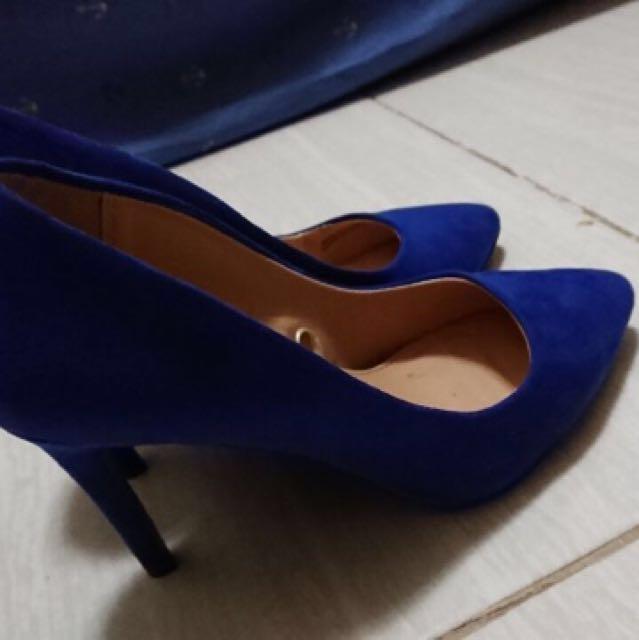 Heels XXI electric blue size 39, Fesyen 