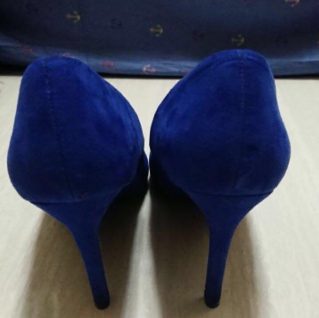 Heels XXI electric blue size 39, Fesyen 