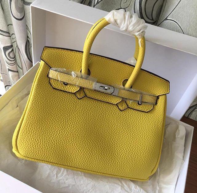 Hermes Birkin Togo SHW 25 cm Fesyen Wanita Tas Dompet di Carousell