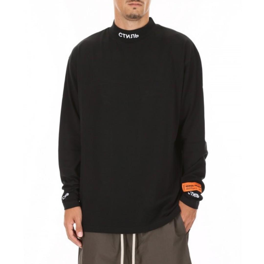 heron preston mock neck