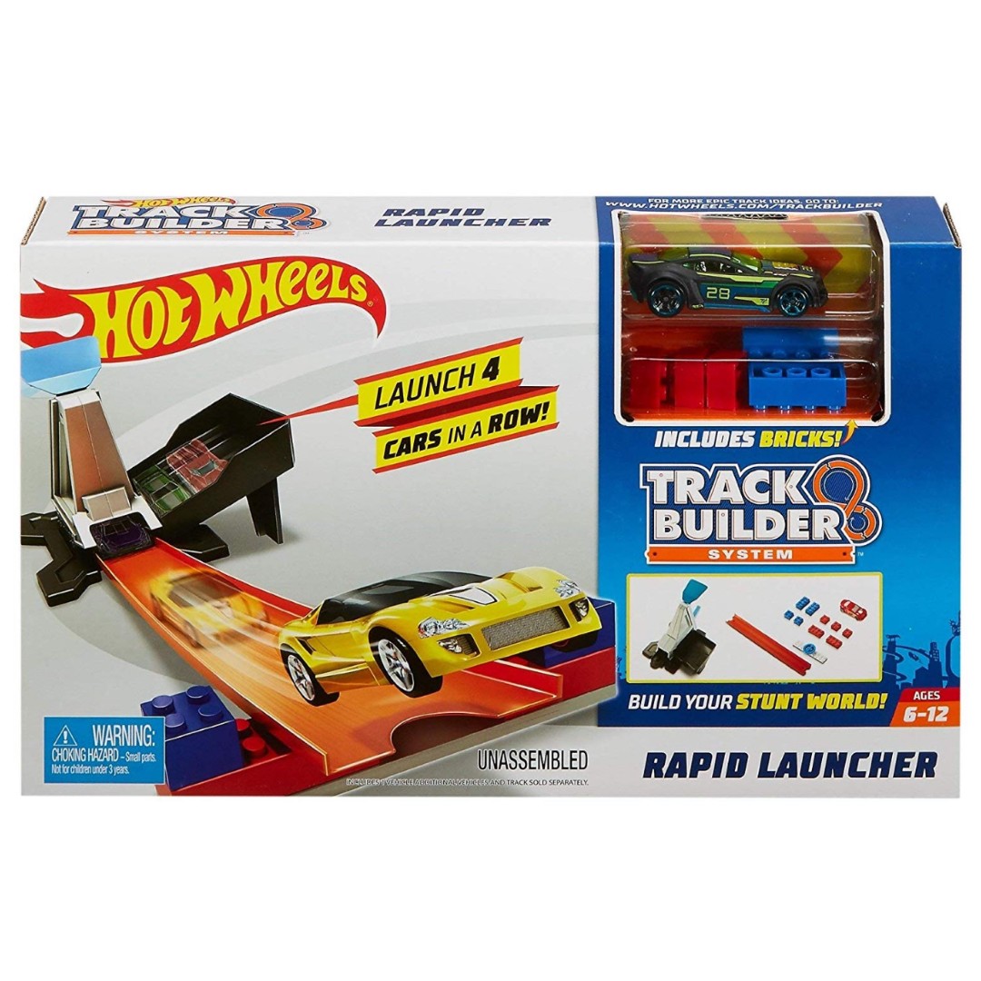 hot wheels track builder rapid launcher playset