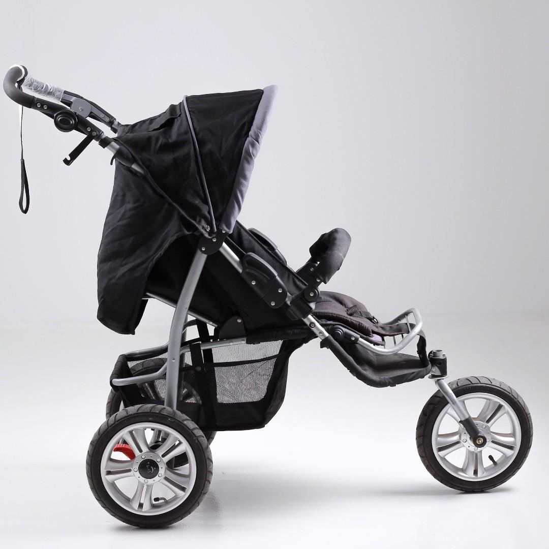 MAMAKIDDIES 3 Wheel Pram Buggy Pushchair Baby Jogger Stroller