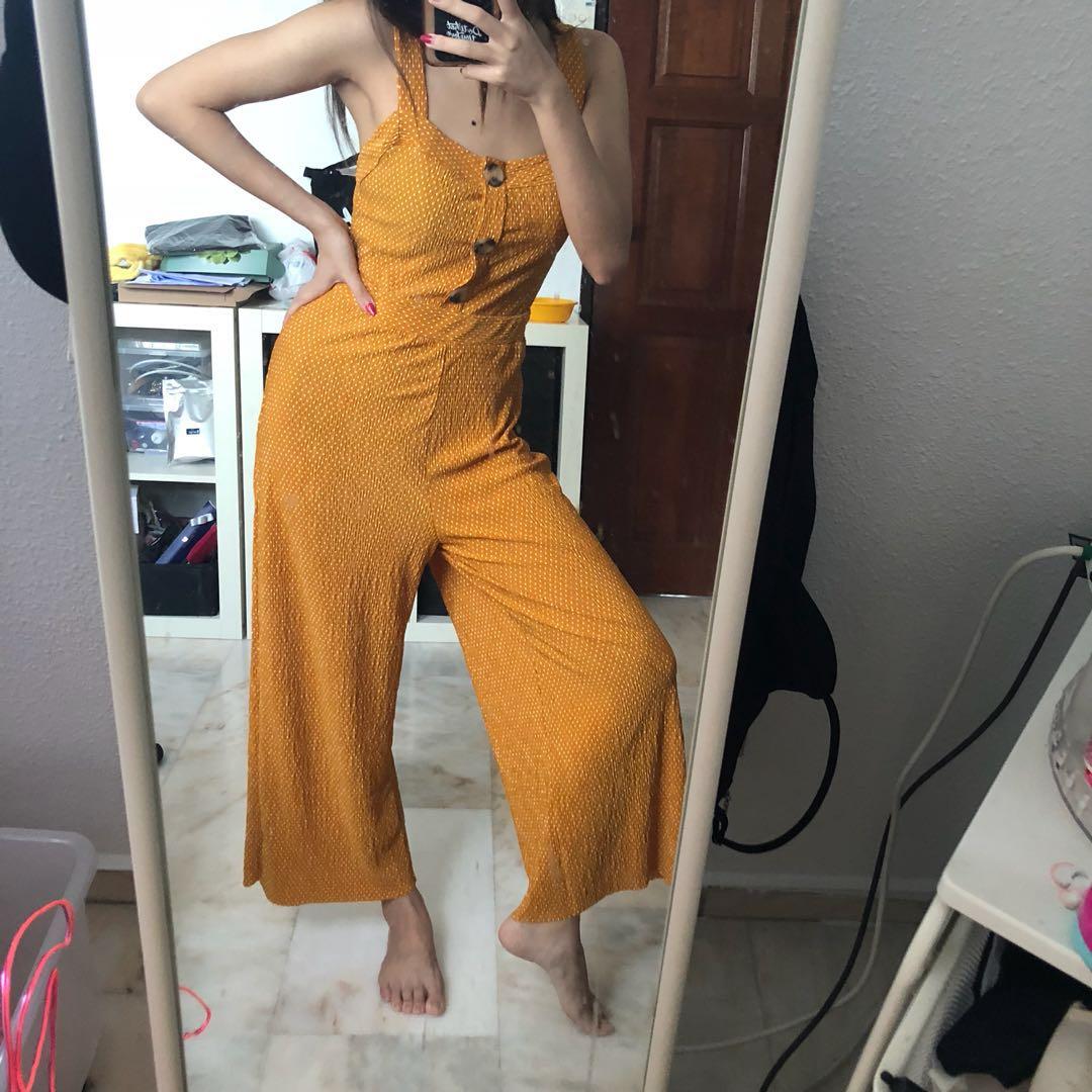 mango mustard jumpsuit