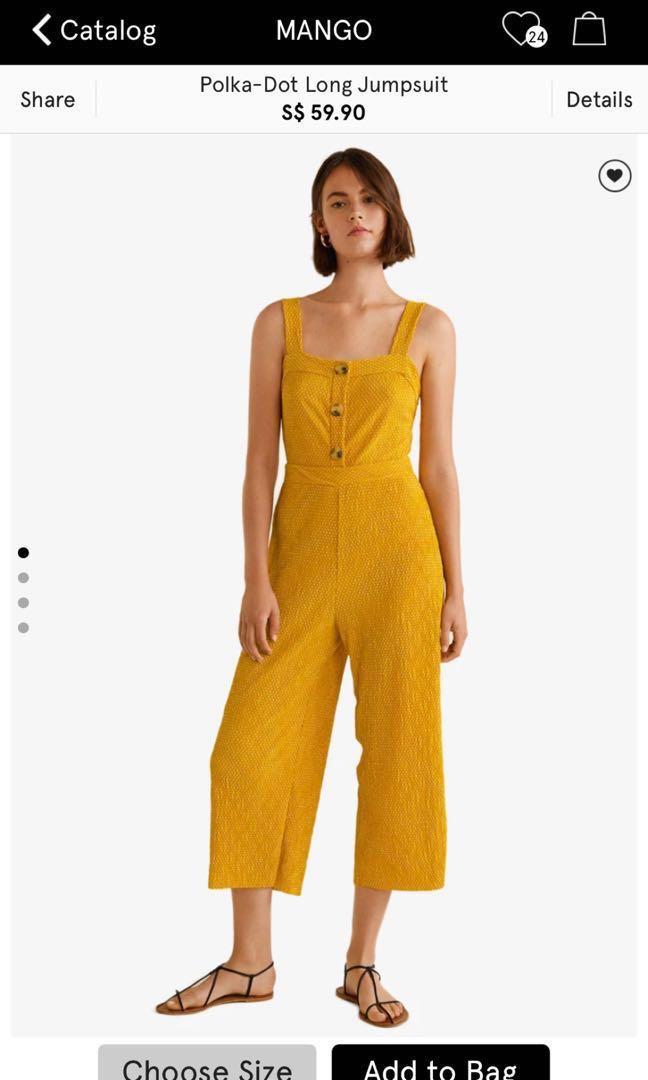 mango mustard jumpsuit