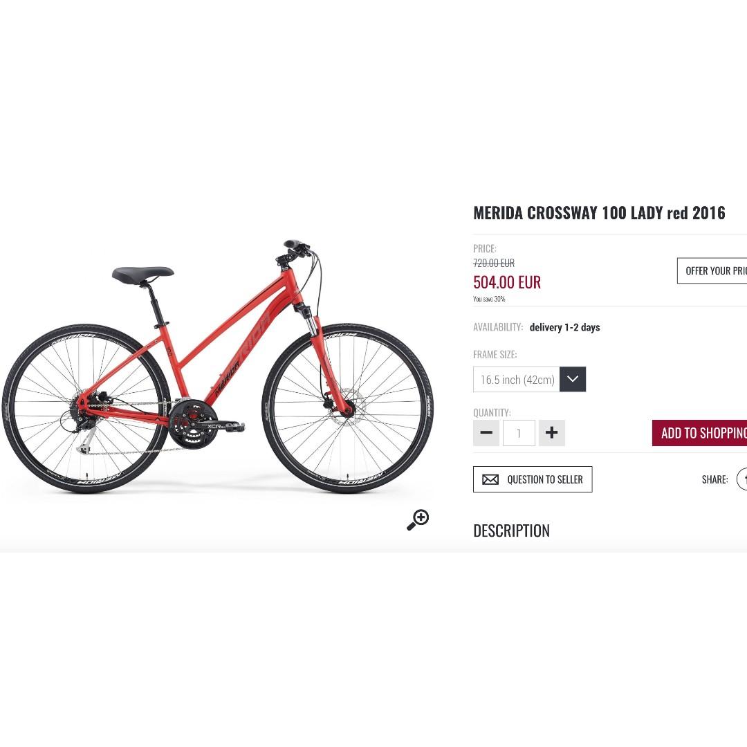 Merida crossway 100 2016 deals