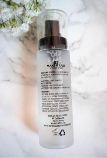 Milani Makeup Setting Spray Make It Last 60ml Health Beauty
