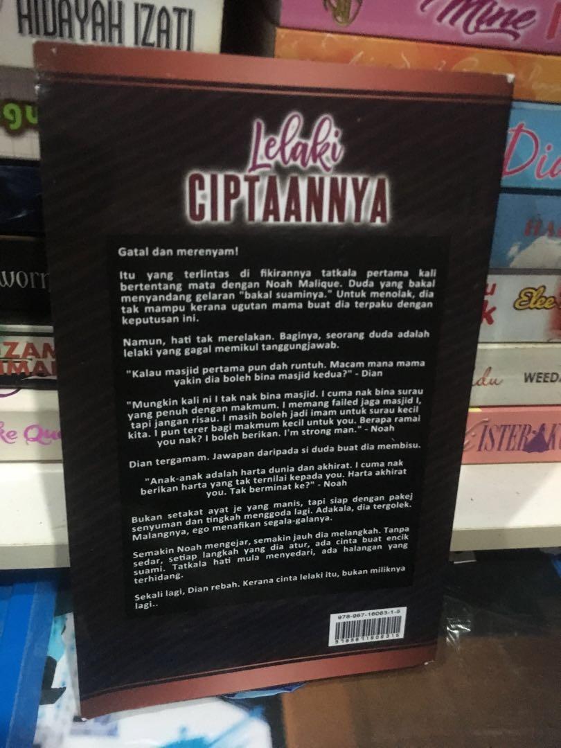 Novel Lelaki Ciptaannya Books Stationery Books On Carousell Gambar credit zack lelaki kaya tapi tak pandai berdikari.perkahwinan mereka ditentang ole bapa zack tan sri puteh. carousell