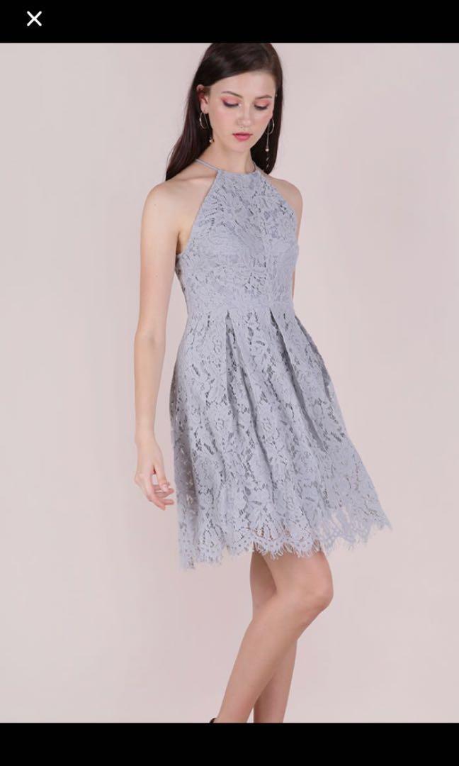 lace halter dress