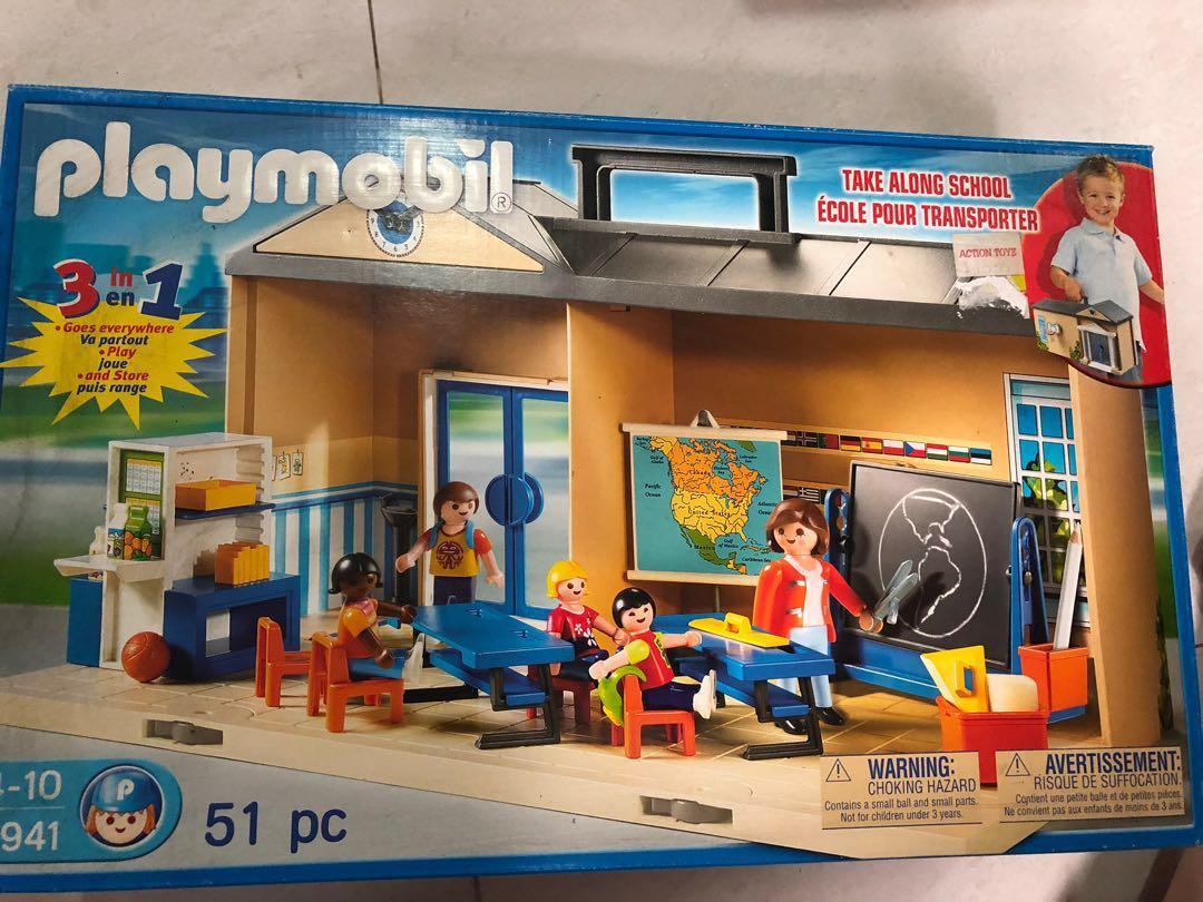 Playmobil School Set 5941 - 51 pieces - Take Along set - Children