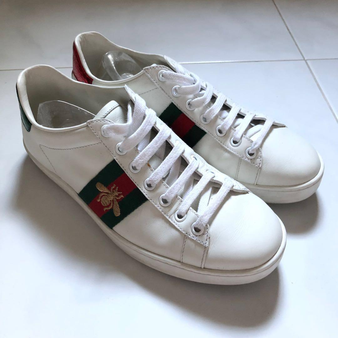 Preloved] Authentic Gucci Ace Sneakers 