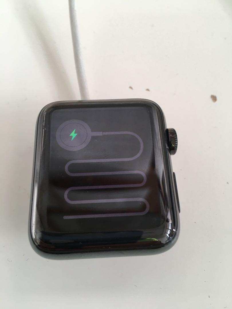 Pre Owned Apple Watch Series 2 Black Stainless Steel No Strap No Box Men S Fashion Watches On Carousell