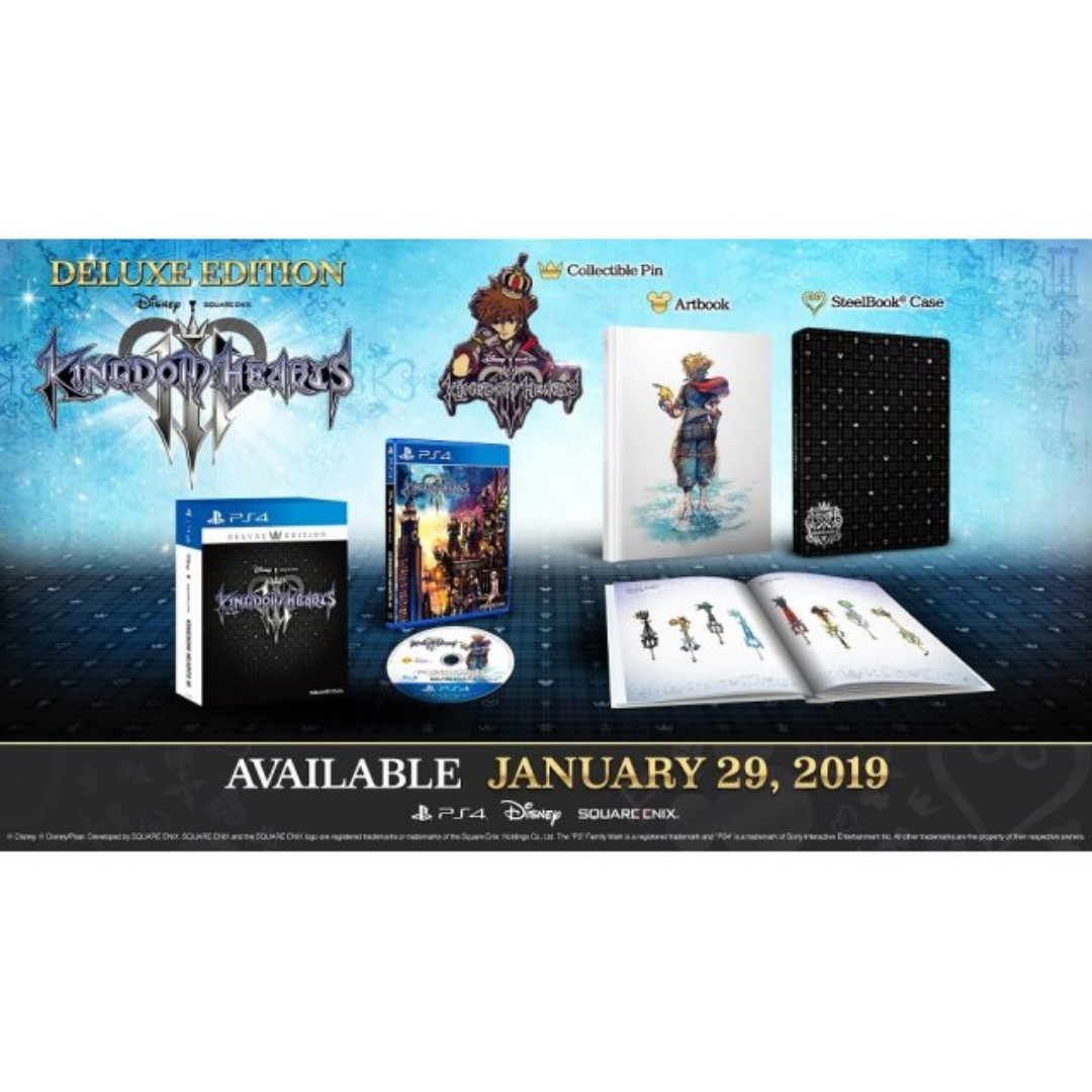 Ps4 Kingdom Hearts 3 Deluxe Ed R3 Toys Games Video Gaming Video Games On Carousell