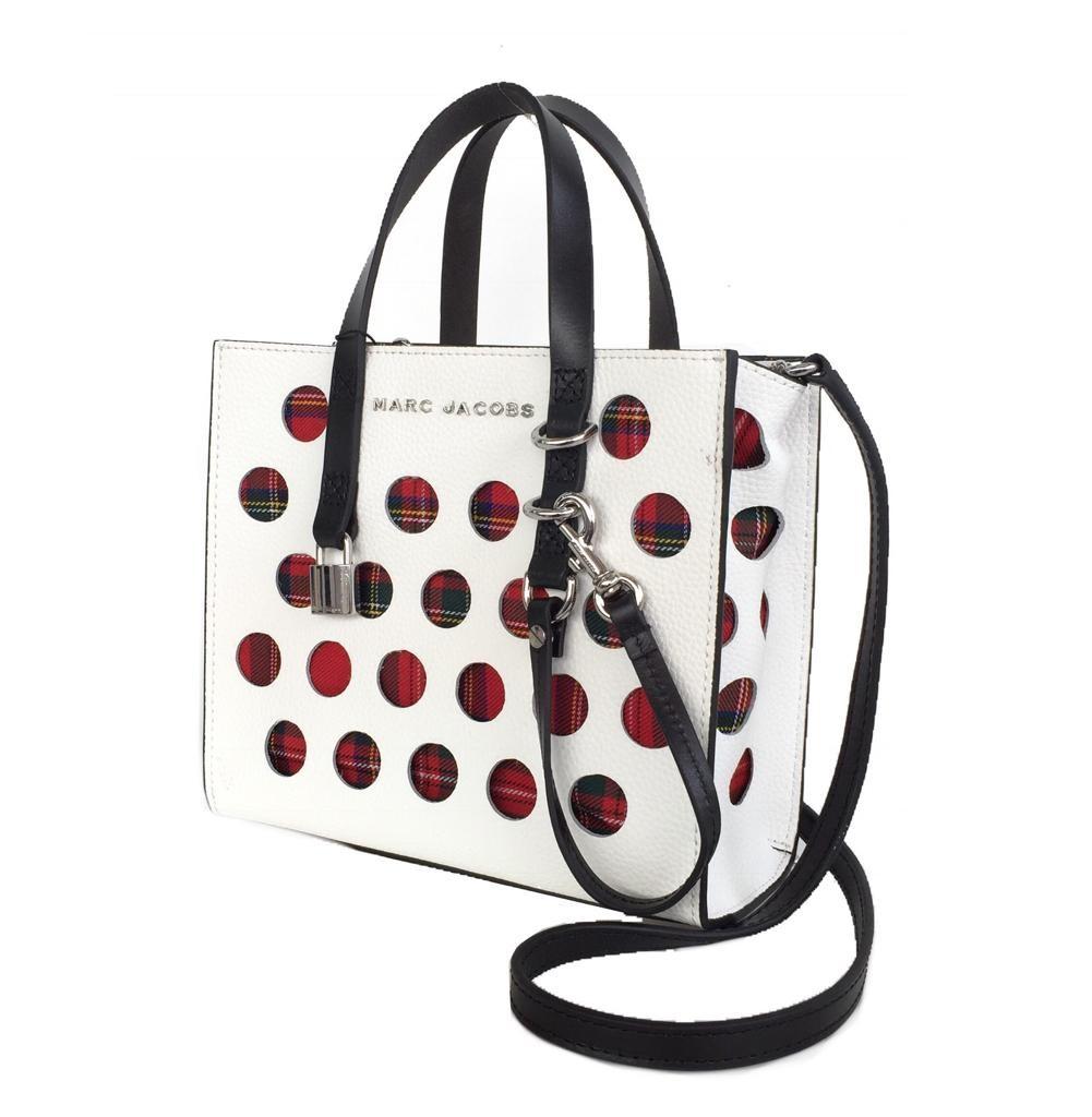 READY STOCK Name Marc Jacobs Perforated Tartan Mini Grind Bag Size