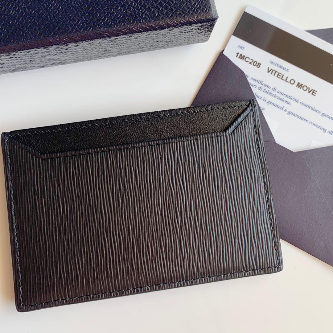 Save ~50%! BNIB Authentic Full Set Black Leather Prada Card Holder 