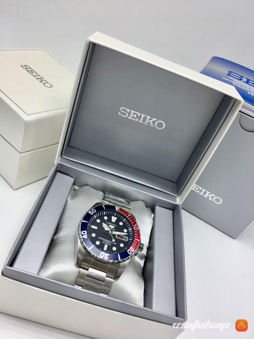 Seiko 5 Sea Urchin Pepsi (SNZF15K1), Men's Fashion, Watches & Accessories,  Watches on Carousell