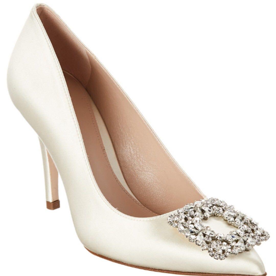 satin wedding shoes