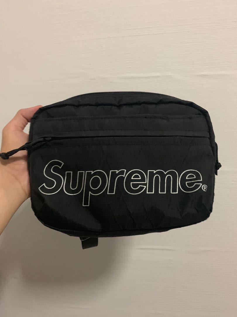 高評価！ Supreme 18FW Shoulder Bag Black 袋, メンズ