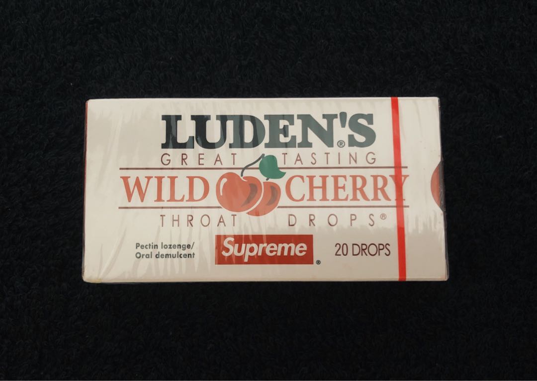 Supreme Luden s wild cherry throat drops Food Drinks Fresh Produce on Carousell